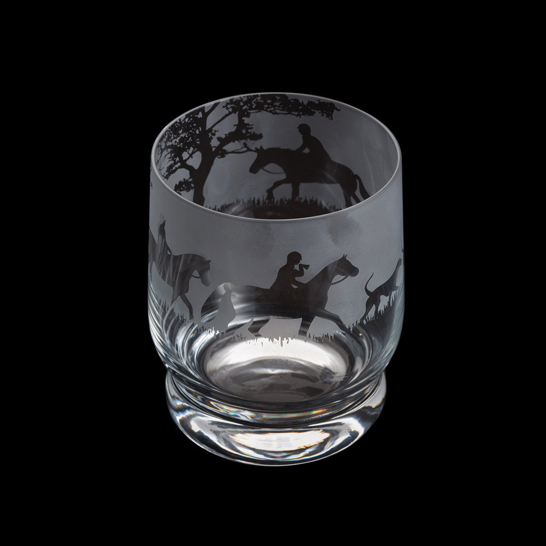 Dartington Crystal Aspect Hunting Scene 350ml Drinking Glass