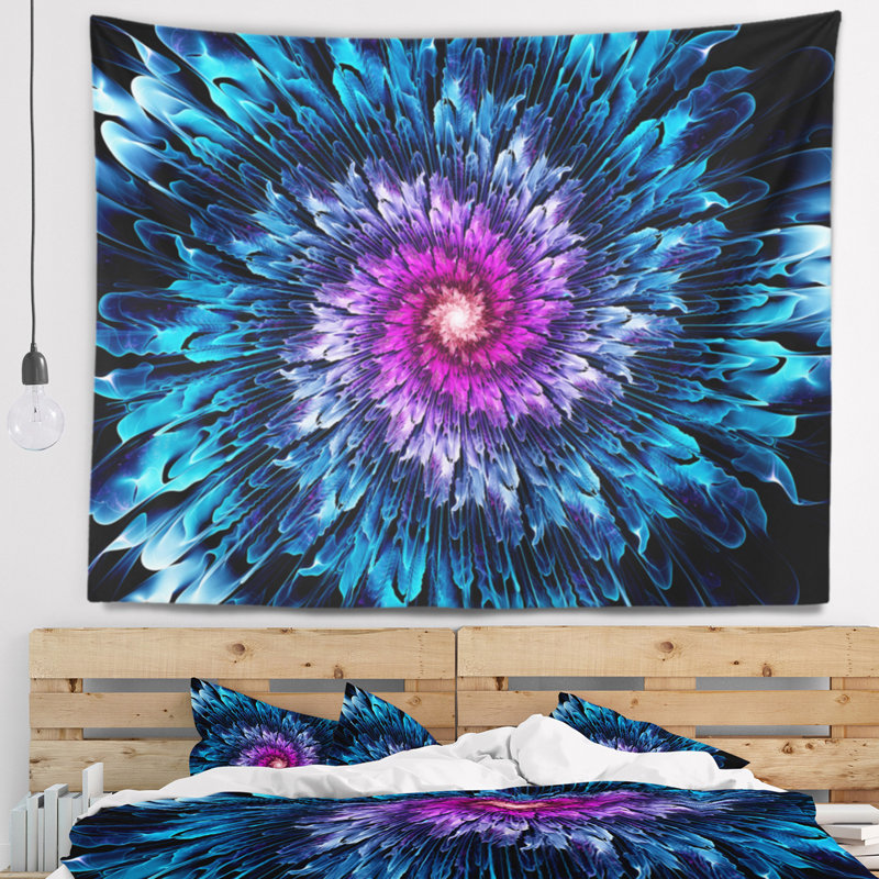 Tapisserie fleur florale florale, H 68 po x l 80 po