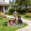 Statue jardinière Rottweiler