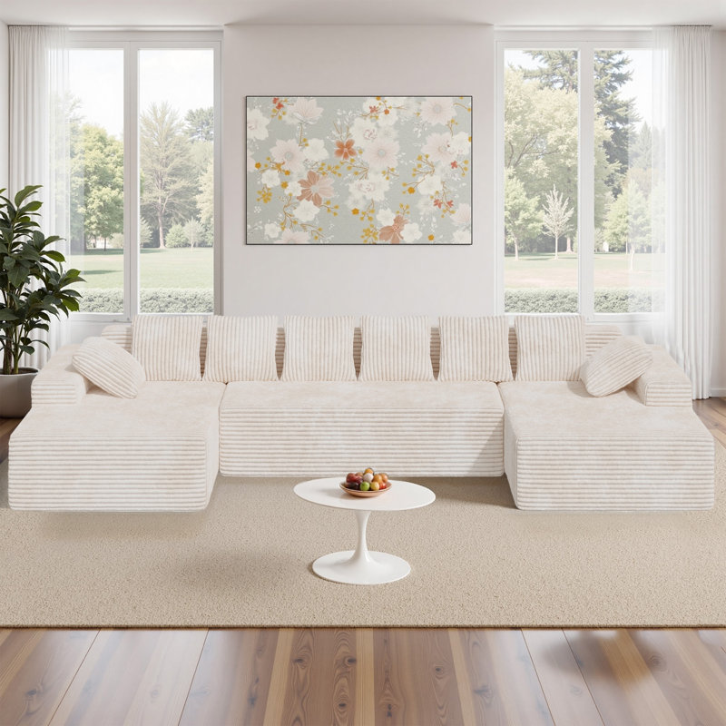 4 Seater Corner Sofa , Beige