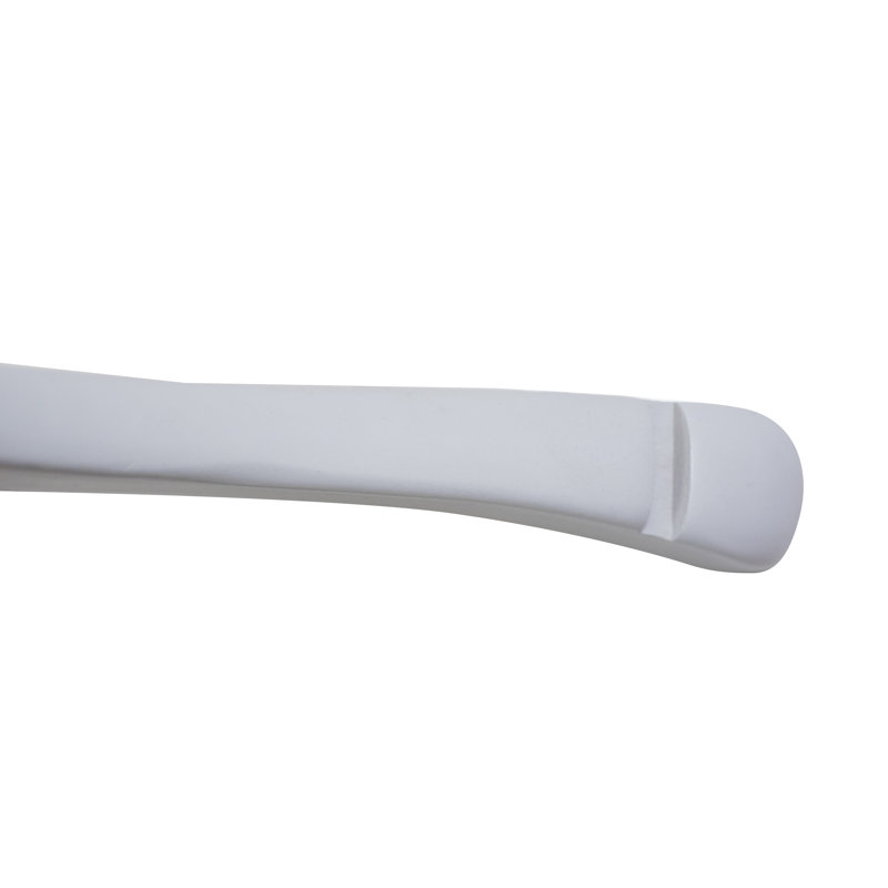 Cintre concave en bois pour veston / manteau, Haute brillance blanche