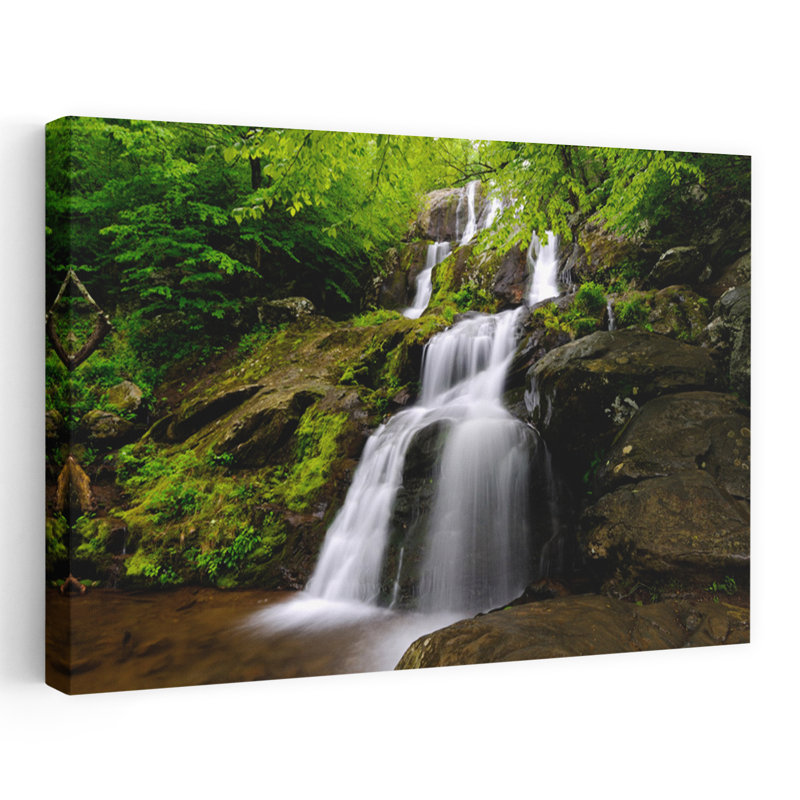 Dark Hollow Falls Shenandoah National Park Virginia USA 1 Piece Wrapped Canvas Wall Art, 40.64 cm H x 60.96 cm W