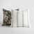 Dark Gray Floral/Cream Stripe