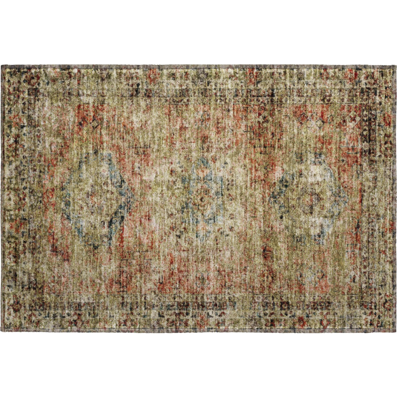 Tapis de qualité supérieure Mayfield Global, Terracotta, 1 pi 8 po x 2 pi 6 po