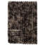 Jeté Wooded River Channel Mocha - jeté moelleux 60 x 72