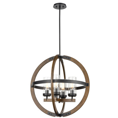Apalachin 4 - Light Dimmable Globe Chandelier