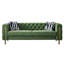 Canapé Chesterfield en velours capitonné Chesterfield