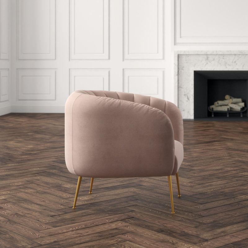 Metro Barrel Chair, Rosa Pink 