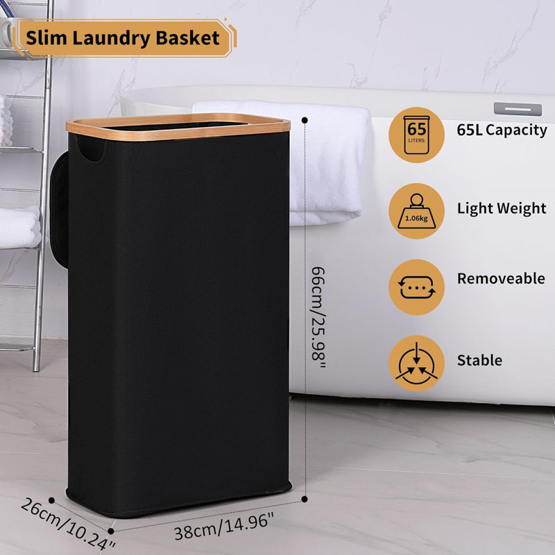 Laundry Basket, Black