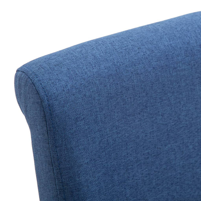 Chaise d'appoint rembourrée avec structure en bois, gris, 2