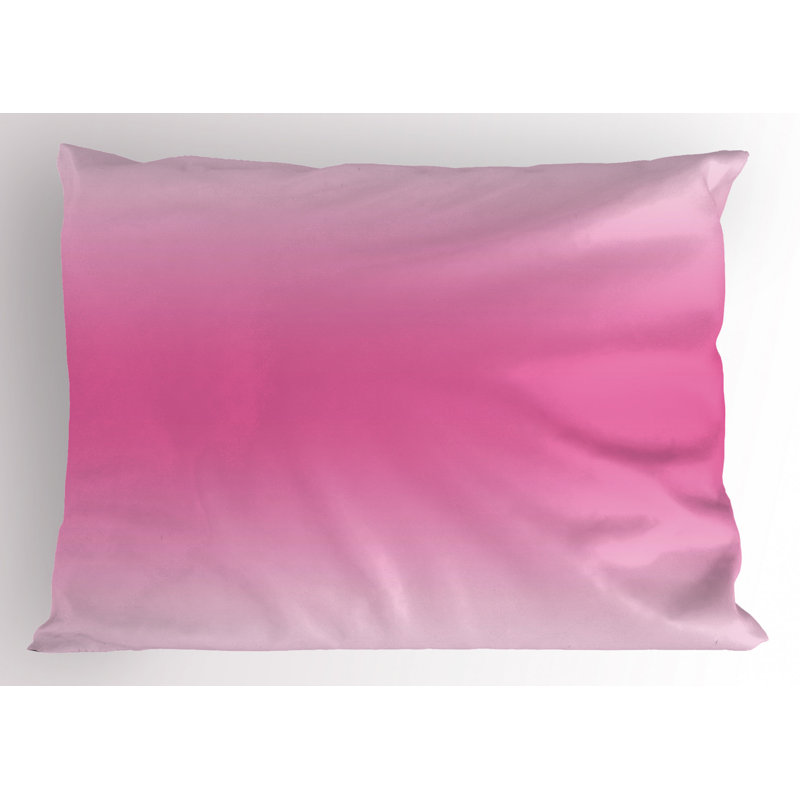 Polyester Ombre Sham Set, Pink, King
