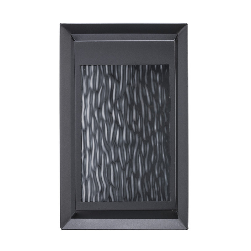 Plafonnier encastré à DEL noir câblé intégré, H 13 po x l 4,5 po x P 3 po, 14 watts