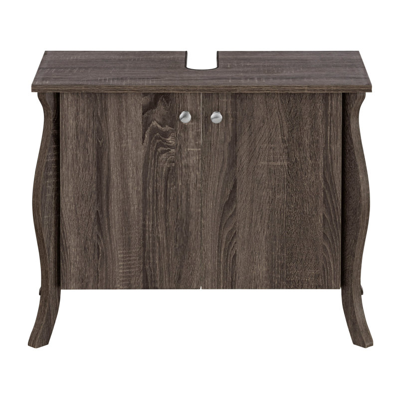 Jasmyn 680mm Free-standing Single Vanity Base, Grey Oak