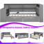 Lit plateforme double en bois Dormal, lit de jour rembourré avec tablettes, tiroirs, station de charge, éclairage DEL, bureau-1356271478