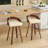 Riggan Faux Leather Upholstered Swivel Bar Stools-671769630