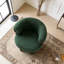 Fauteuil demi-tonneau rotatif moderne courbé et sculptural-498394032