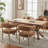 19.3" Seat Height Upholstered Side Dining Armchair with Solid Wood Legs-230250720