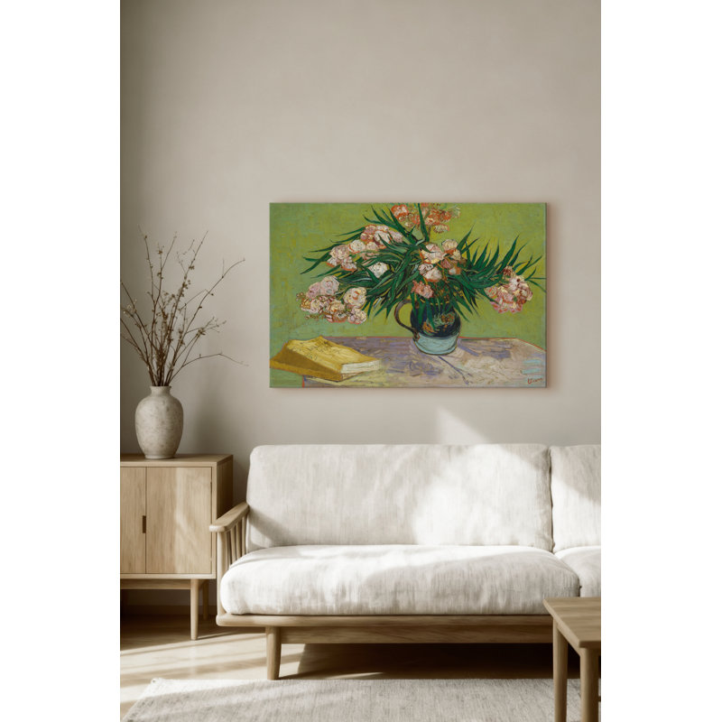 "Oleanders", reproduction sur toile tendue, H 24 po x l 36 po
