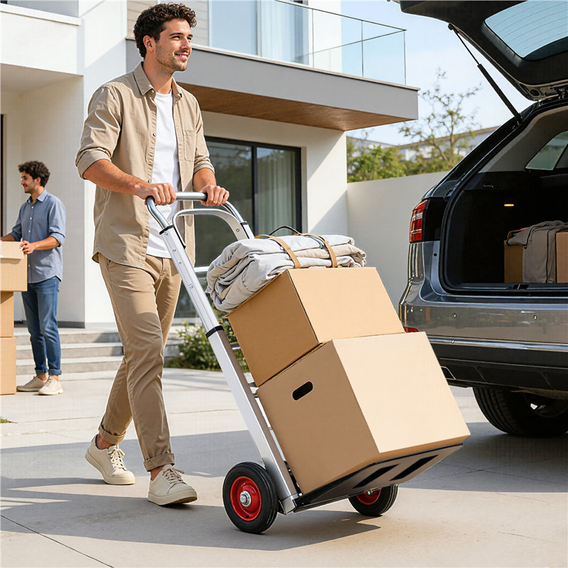 Folding Sack Truck on Wheels