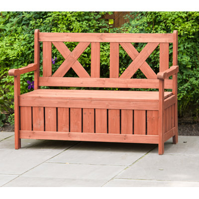 Banc de rangement en bois Solid