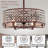 Dia 26.8-inch Chandelier Ceiling Fan With Crystal Shade, 3 Abs Blades, 4-light Fixture, Remote Control (bulbs Not Included)