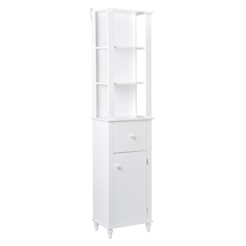 Armoire de salle de bain autoportante l 12 po x H 72 po x P Ullery