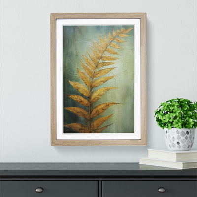 Fern Leaf Contemporary - Framed Print