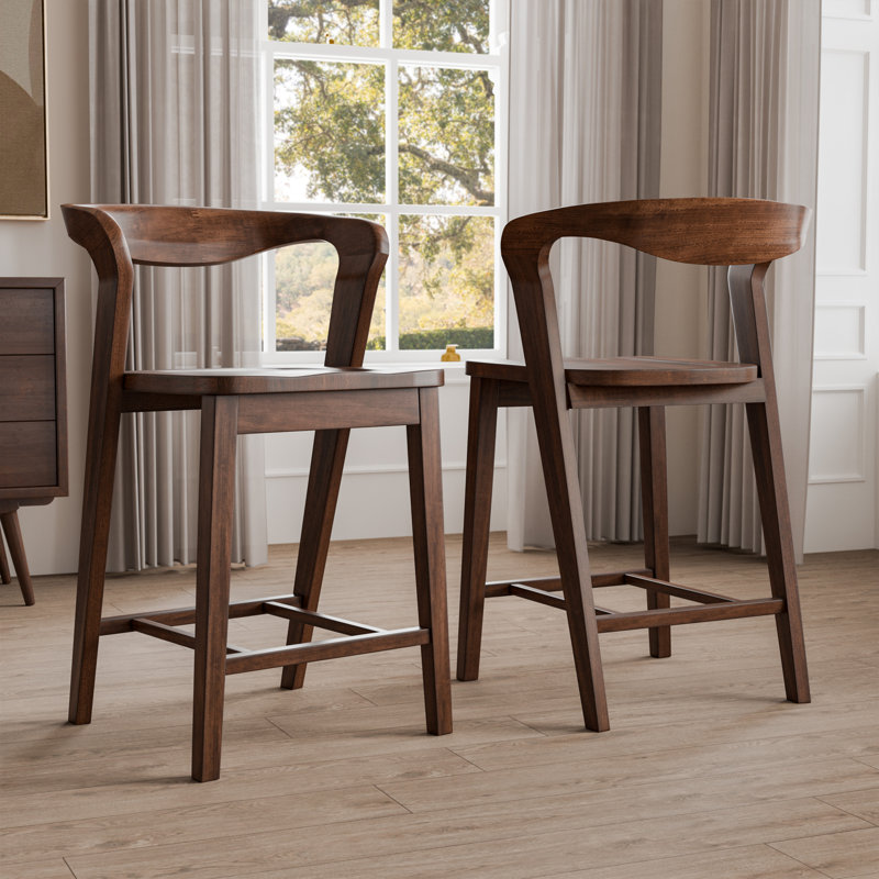 Solid Wood Counter Height Dining Chairs