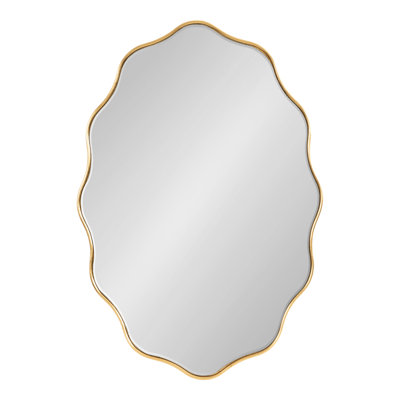Scalloped Oval Bathroom Mirror