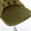 Velours, pivotant à 360 °, siège réglable de 25 à 33 po, olive, 2 pour pub pour îlot de cuisine et velours à hauteur pivotante, 2 pièces