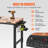 Doraville Manufactured Wood Top Height-Adjustable Workbench with Wheels-1361093886