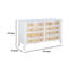 Commode 10 tiroirs blanche