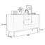 Nordic 3-Drawer 2-Door Sideboard