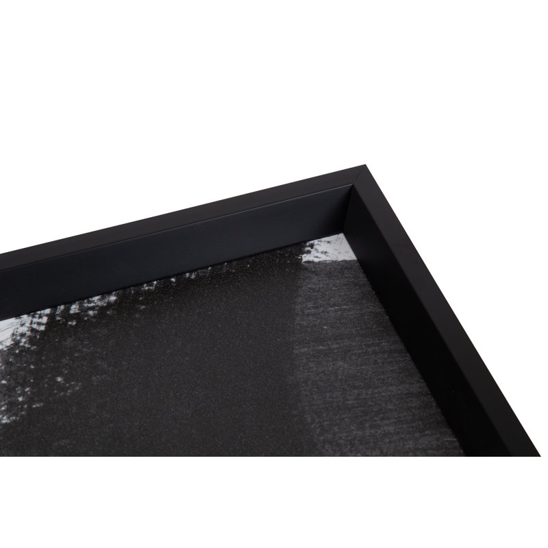 Haden Black and White Handmade Wood Decorative Tray