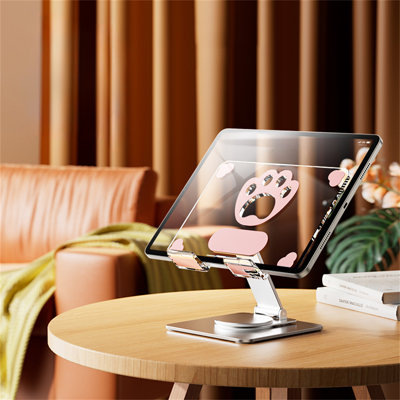 Cooling Tablet Stand - Transparent Acrylic Ipad Holder For Desk