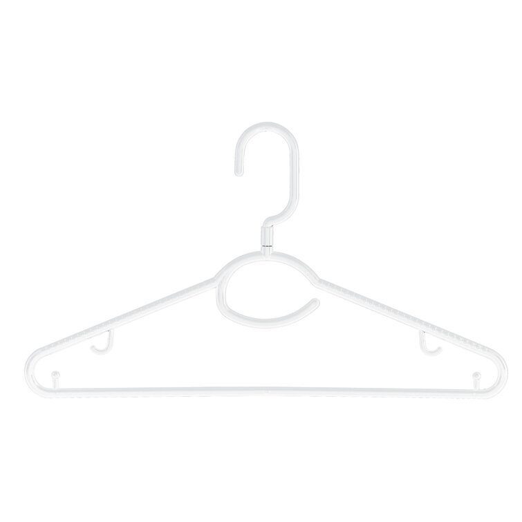 Merrick Plastic Clothing Hanger, 100 Pack, Black 