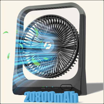 8-Inch 20800Mah Rechargeable Battery Operated Fan Personal USB Portable Fan Desk Fans - Battery Powered Fans