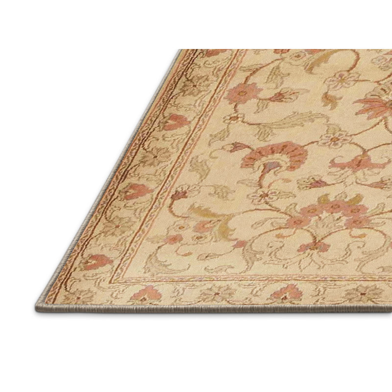 Tapis oriental beige Humza, Rectangle 7 pi x 9 pi