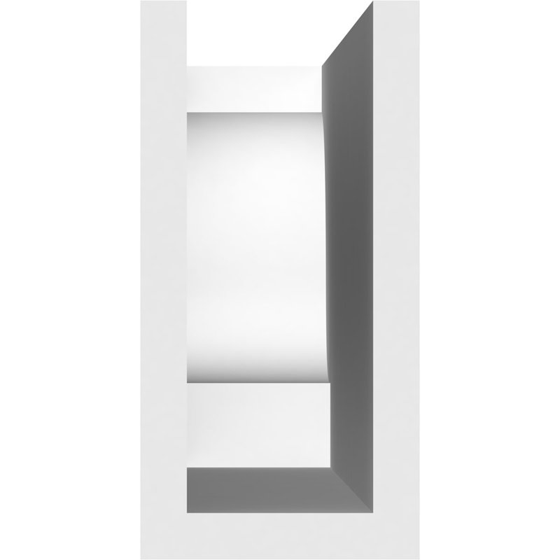 Queue de chevron standard en PVC de qualité architecturale Newport, H 6 po x L 3 po x P 24 po