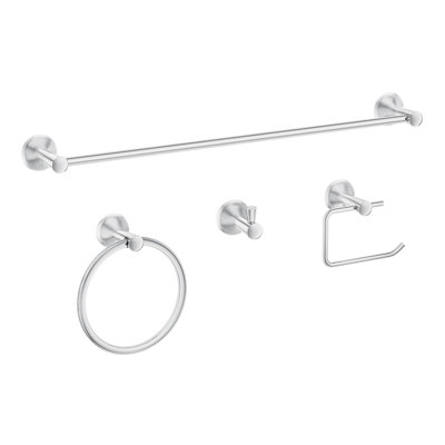 Sereno Polished Chorme 4 pieces Decorative Bathroom Hardware sets