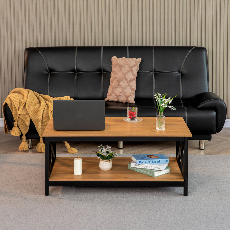 40.1" Rectangle Coffee Table with Storage