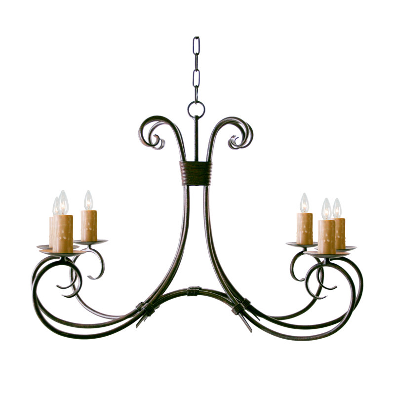 Lustre oblong 6 lumières Elon
