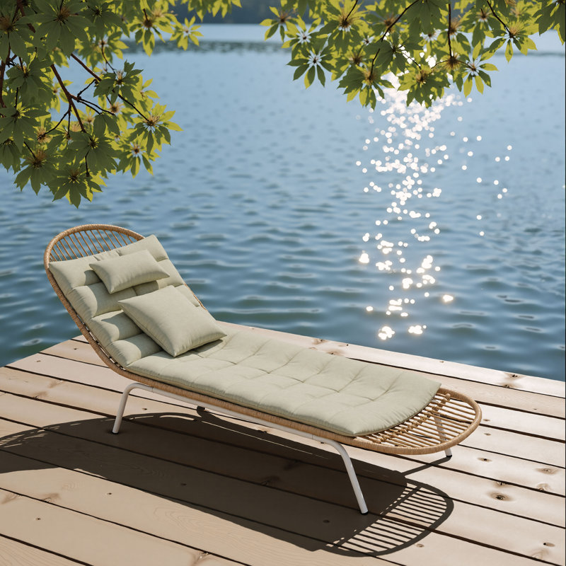 Chaise longue Skim multicolore