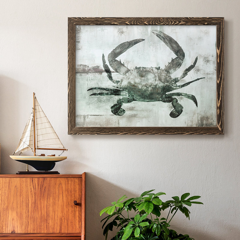 Neutre crabe I, reproduction d'art sur toile, Noyer, H 18 po x l 26 po x P 1,5 po