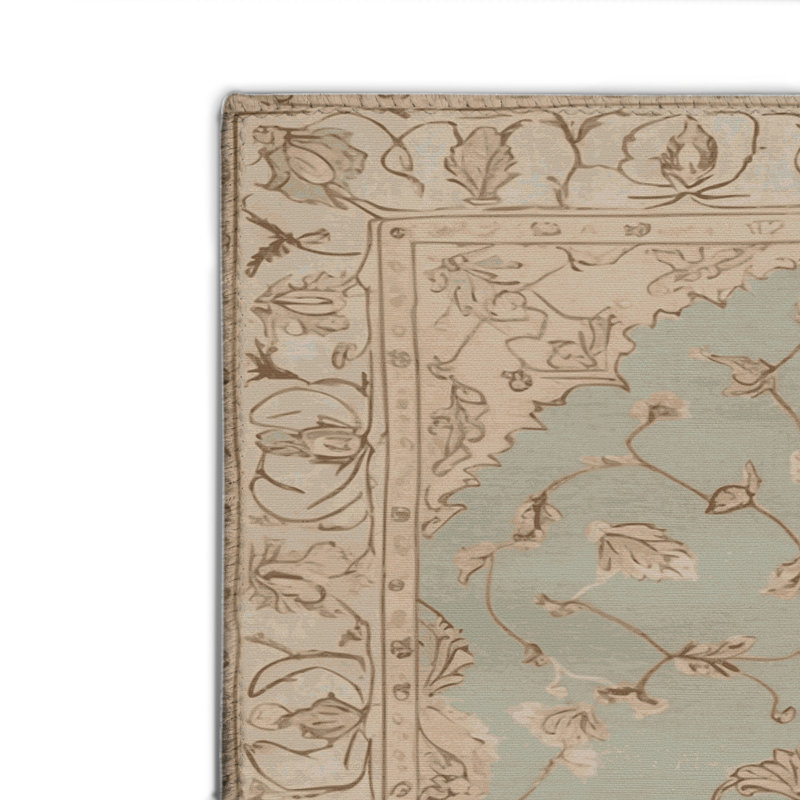 Tapis gris d'intérieur et d'extérieur Tabriz, Rectangle 4pi x 6 pi
