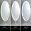 Iron Oval Floor Mirror