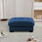 Down Filled Overstuffed Performance Velvet Ottoman-725689548