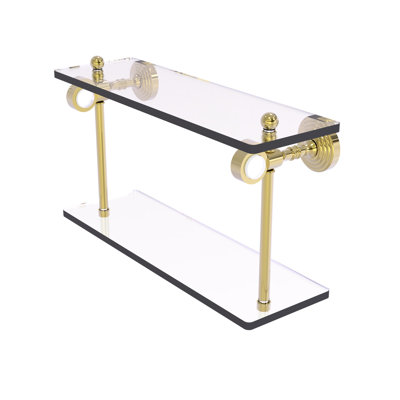Jarrell 2 Piece Glass Tiered Shelf