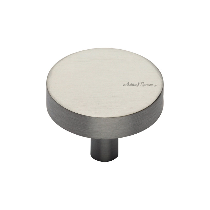 1 1/4" Diameter Round Knob, Satin Nickel, 1 1/2"