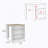 1 Piece Rectangular Dining Table without Chair